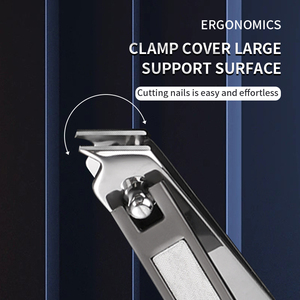 Mài móng tay cắt đặt ngón tay ngón chân móng tay công cụ bạc đen thép không gỉ Cắt Móng Tay - Product Image 5