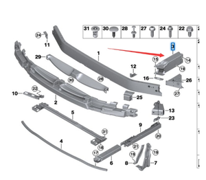 Telaio Destro OEM 51117406386 per <span class=keywords><strong>BMW</strong></span> Serie X1 X2 <span class=keywords><strong>2</strong></span> F48 F52 F45 - Product Image 4