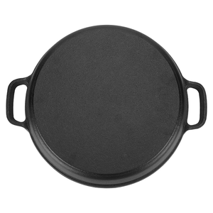 Sartén de hierro fundido, sartén doméstica de doble mango presazonada, para acampar al aire libre, <span class=keywords><strong>barbacoa</strong></span>, utensilios de cocina multiusos - Product Image 5