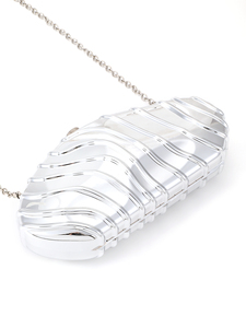 Bolso de Mano Cuadrado Plateado de Diseño Original de Alta Gama, Marca Bell, para Mujer, Elegante, Acrílico, Impermeable, Tipo Bandolera 5A - Product Image 6