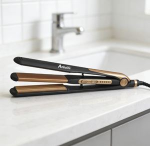 Lisseur électrique Anbolife 2-<span class=keywords><strong>en</strong></span>-1 pour cheveux raides et ondulés avec plaques <span class=keywords><strong>en</strong></span> céramique, garantie 1 an pour usage domestique et hôtelier - Product Image 6