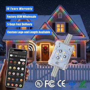 48V Rgbw 6 Led Christmas Holiday <b>Lights</b> 200ft 300ft 400ft IP68 Outdoor Permanent <b>Point</b> <b>Lights</b> for Residential - Product Image 1