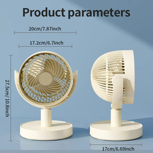 Ventilateur électrique de bureau <span class=keywords><strong>Mi</strong></span> secouant la tête Affichage numérique intelligent Mini ventilateur de refroidissement Type-C Rechargeable Portable Ventilateur à faible bruit - Product Image 4