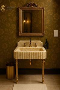 Современная раковина из натурального камня для ванной - Product Image 4