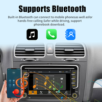 Lecteur multimédia automobile Linux 7'' pour Volkswagen VW avec Carplay Android Auto GPS Navigation WIFI 2din Lecteur multimédia MP5 Lecteur vidéo