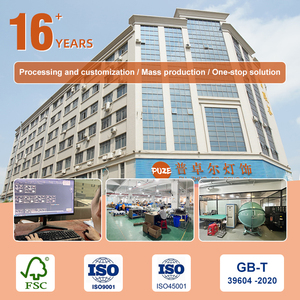 Mới hiện đại đơn giản trang trí hạt gỗ phòng khách phòng ngủ điều khiển từ xa bề mặt gắn trần đèn tròn Led trần ánh sáng - Product Image 4