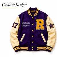 Veste universitaire personnalisée en chenille découpée au laser avec broderie, patch haute définition, veste de baseball Letterman, fabricant, hiver, unisexe