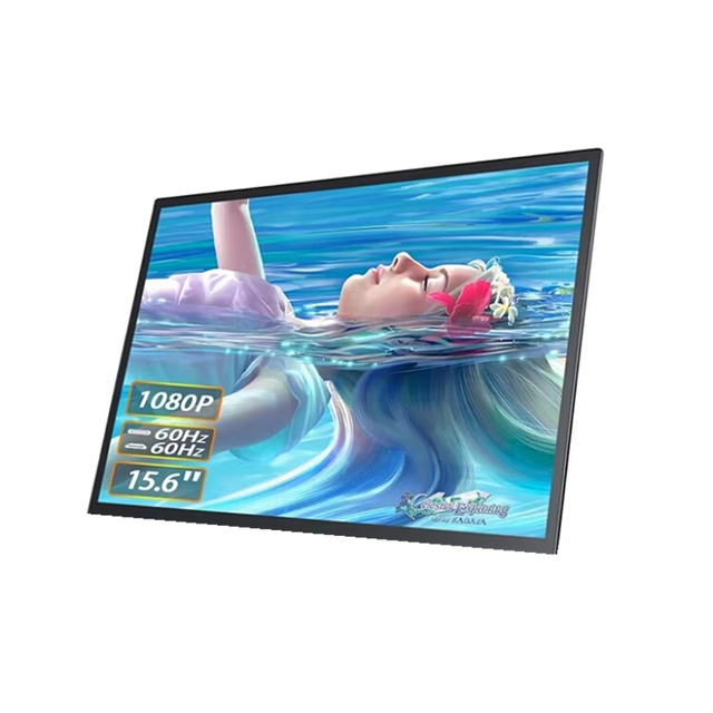 15.6 Inch 1080P 60Hz HD-MI IPS Panel Portable Gaming Monitor Compatible for XBOX Switch PS5 for Office Gaming Extend Lcd Screen