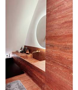 Red travertine slab cho khách sạn phòng tắm Tường Nội thất bàn ăn - Product Image 5