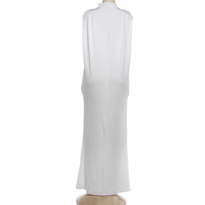<span class=keywords><strong>Robe</strong></span> longue moulante élégante froncée pour femme, <span class=keywords><strong>col</strong></span> <span class=keywords><strong>roulé</strong></span>, <span class=keywords><strong>sans</strong></span> manches, avec découpes latérales, style plage estival - Product Image 6