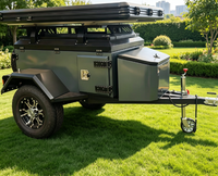 Caravane de voyage pour le camping en plein air, remorque de camping-car, camping-car tout-terrain, remorque de camping extérieure