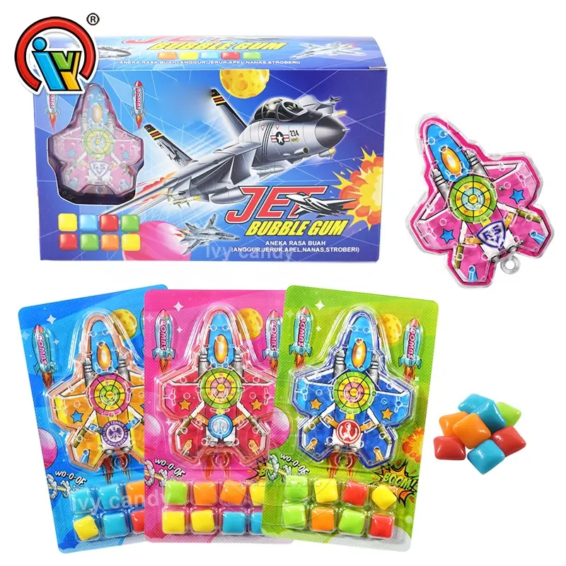 Plane maze toy with bubble gum dulce importer