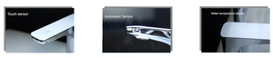 Tempered Glass Bảng điều chỉnh hai cảm biến thông minh nước <span class=keywords><strong>TAP</strong></span> với cảm biến cảm ứng và tự động touchless cảm biến chuyển động - Product Image 6
