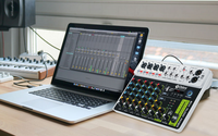 Console de mixage audio numérique professionnelle V8 pour DJ, pour le mixage de cartes son et d'audio