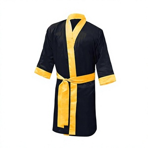 Boxing Robe High Quality Belted Hooded Workout Robe Men Women Kid <b>Boxer</b> Kickboxing Boxing Gown Martial Arts MMA Fighting Clothes - Product Image 1