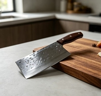 Couteau de cuisine professionnel durable en acier Damas avec manche en Padauk