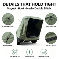 Tente arrière magnétique pour SUV, abri pour hayon, protection solaire pour voiture avec moustiquaire, doublure argentée, installation sans outils