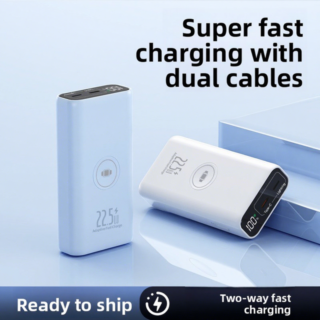 2026 Wholesale for Wireless Magnetic Power Bank 20000 MAh 22.5W Fast Charging Portable Mobile Power Source Plastic
