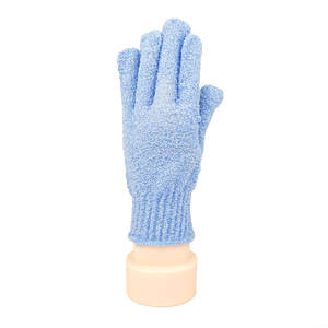 Fabrieksprijs Aangepast Logo Vijf Vingers Nylon Bad Douche Handschoen Badmat Spa Lichaamsreiniging Exfoliërende Badhandschoenen - Product Image 5