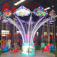 Nouvelle Conception Manège Chaise Volante 12 Places pour Parcs d'Attractions Extérieurs, Produits en Fibre de Verre et Métal pour Centres Commerciaux