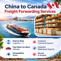 Partenaire logistique Chine-Canada |   Service professionnel d'expédition de fret DDP DDU, taxes douanières payées, expédition rapide par avion, rail et camion