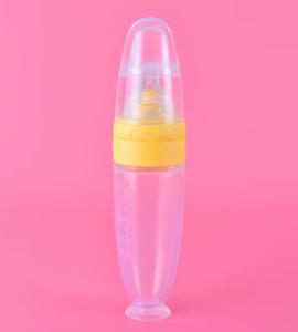 Biberon Distributeur de Céréales de Riz en Gros pour Bébé, Biberon de <span class=keywords><strong>Lait</strong></span> en Silicone pour Alimentation Bébé, Cuillère à Pression - Product Image 4