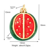 Fruit pomme grenade ananas fraise cerise citron banane pendentif à breloque, bijoux collier Bracelet faisant l'approvisionnement K67