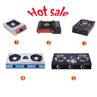 Kompor Gas emas pembakar 2 inci, kompor Gas emas dengan kaca Tempered maksimum efisien & modis memasak