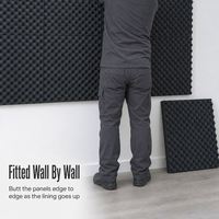 Feuille de mousse insonorisante Premium Echo Control Straight Edge pour les constructeurs d'intérieurs de gymnases et studios