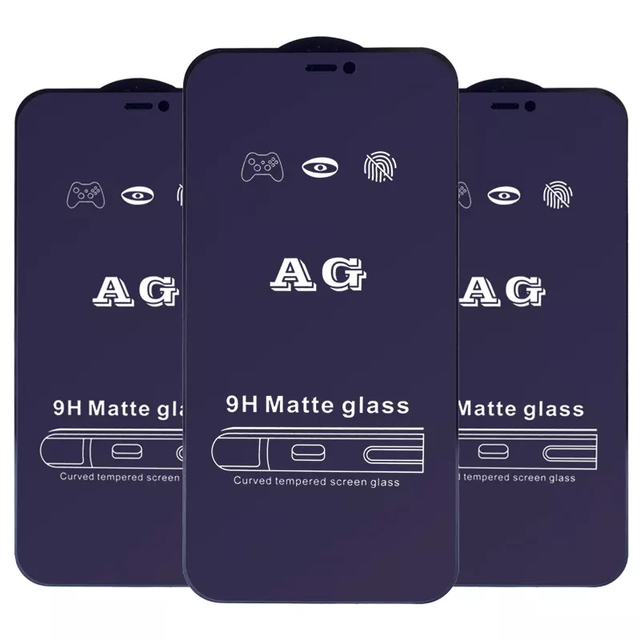 AG Matte Glass Anti Purple Matte Tempered Glass Screen Protector for iPhone 17 16 15 1 4 PRO Max