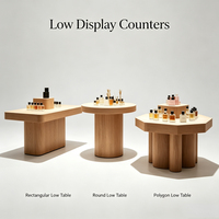 Vitrines de présentation de parfums en bois sur mesure avec éclairage LED, idéales pour les boutiques de beauté et de cosmétiques haut de gamme