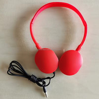 Casque d'écoute d'aviation en silicone avec coussinets d'oreille et bandeau réglable, confortable et adapté à différentes tailles de tête
