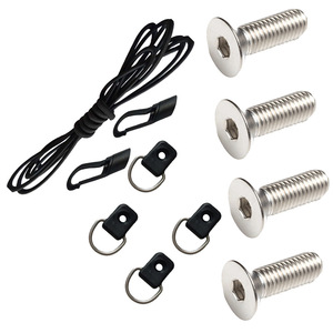Accesorios para Fijaciones de Esquí, Tornillos de Acero Inoxidable con Anillas en D y Cordones Elásticos para Correas de Esquí - Product Image 4
