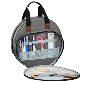 Sac <span class=keywords><strong>de</strong></span> rangement zippé en tissu Oxford pour kit <span class=keywords><strong>de</strong></span> couture, <span class=keywords><strong>broderie</strong></span>, accessoires <span class=keywords><strong>de</strong></span> point <span class=keywords><strong>de</strong></span> croix et tricot manuel – Idéal pour les voyages – Vente en gros - Product Image 1