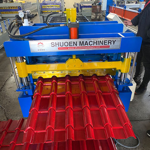 Phổ biến ba lớp ibr sóng ngói tráng men hồ sơ thép tấm lợp cuộn hình thành máy lợp công cụ - Product Image 6