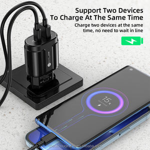 Chargeurs de téléphone double ports d'usine OEM <span class=keywords><strong>Chargeur</strong></span> mural USB C Type c Prise UE US Royaume-Uni <span class=keywords><strong>Chargeur</strong></span> de téléphone USB - Product Image 5