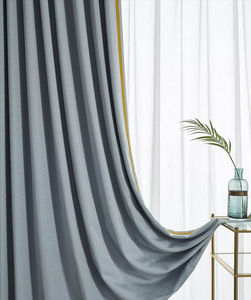 Rideaux modernes en gros, polyester de haute qualité, couleur unie, usage domestique, cafés, hôtels, bureaux, décorations de fenêtres - Product Image 6