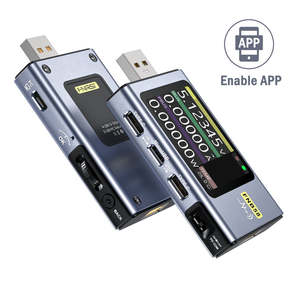 FNIRSI FNB58 Bluetooth USB-<span class=keywords><strong>Tester</strong></span> Voltmeter Amperemeter PD QC Trigger Leistungsmesser Kapazitäts- und Rippeltest 4-28V 7A Typ-C App-Unterstützung - Product Image 1