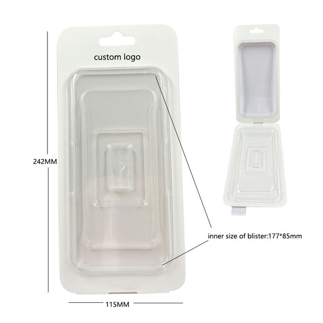 Wholesale Custom PET Paper Card Blister Insert Inner Insert Recyclable Phone Case Packaging Custom Color Shape JLC Brand OEM/ODM