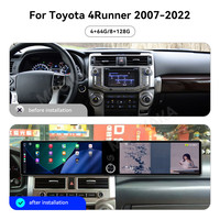 MOOKAKA Dual 12,3 Zoll Android für Toyota 4Runner 2007-2022 Auto-Stereoanlage Multimedia GPS-Navigation Kabelloses CarPlay Haupteinheit Radio
