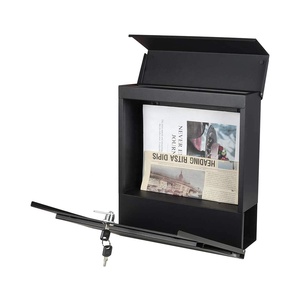 Boîte postale murale en métal pour maison, boîte aux lettres personnalisée avec porte-journal - Product Image 6
