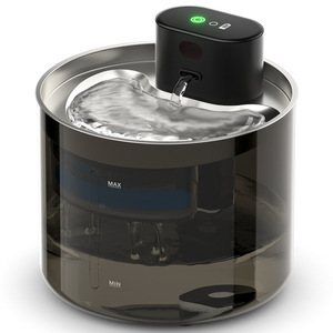 Fontaine à eau automatique pour animaux de compagnie, en acier inoxydable, rechargeable, pour chats et chiens - Product Image 5
