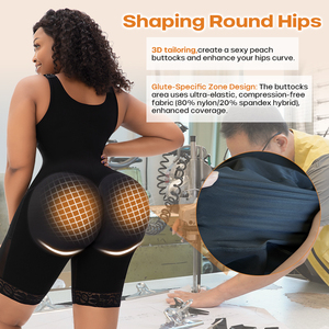 Tummy Bodyshaper Mở Đáy Quần Ngực Hỗ Trợ Bài Op BBL Faja Đầy Đủ Cơ Thể Columbian Shapewear Phụ Nữ Fajas Colombianas Mông Nâng Lên - Product Image 5