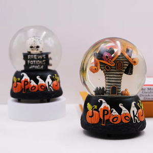 Personalizado hecho a mano decoración de Halloween resina interactiva casa embrujada globo de nieve niños regalos de cumpleaños - Product Image 5