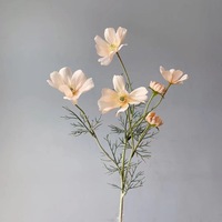 Kleine Europese enkelvoudige kunstzijde Cosmos bloem voor bruiloft, huis, vaas, bloemstuk decoratie