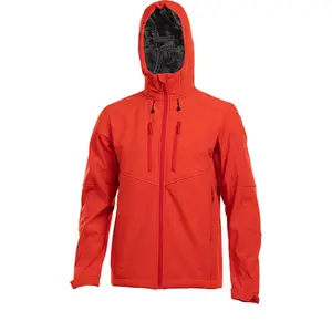 Giacca e giacca invernale da uomo invernale all'ingrosso calda e resistente al vento dal Design Patchwork Slim Fit Softshell