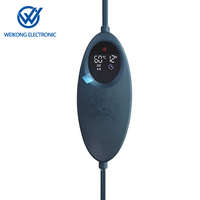 Vente flash : Couverture électrique avec interrupteur de contrôle de la température, thermostat réglable pour tapis chauffant