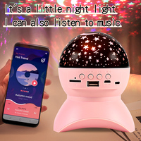 Proyector de Estrellas LED XY-890 con Bluetooth, Música, Luz Nocturna Giratoria de Estrellas y Luna, Altavoz con Proyector de Estrellas para Niños