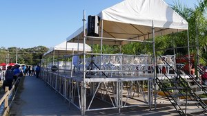 Plateformes de Scène en Aluminium, Scène Extérieure pour <span class=keywords><strong>Musique</strong></span>, Usine OEM/ODM Directe, Scène en Contreplaqué Préassemblée pour Concert - Product Image 2