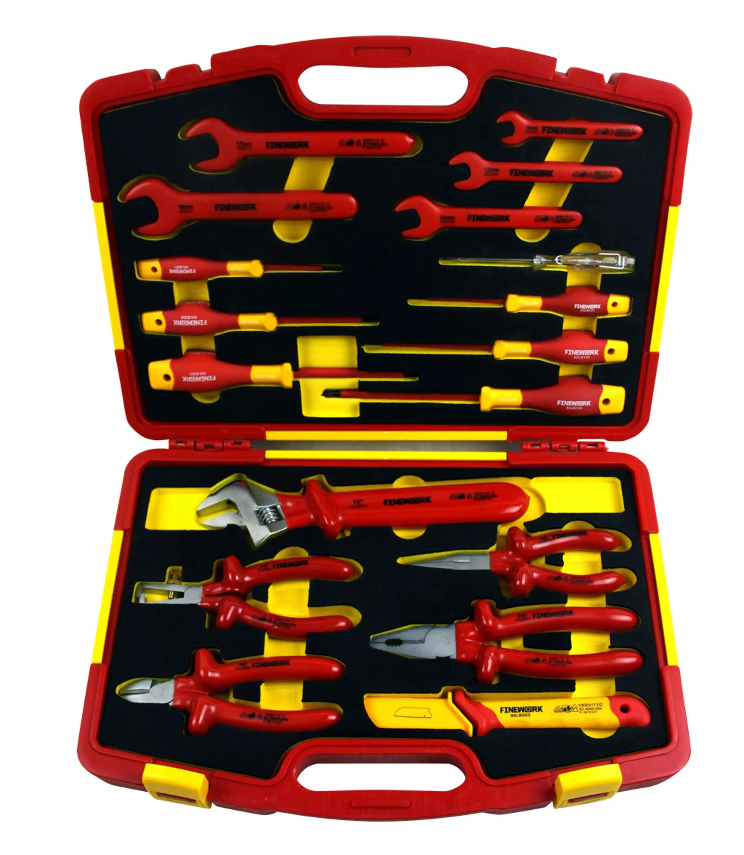 Kit d'outils isolés Vde, 18 pièces, mécanique professionnel, 1000v